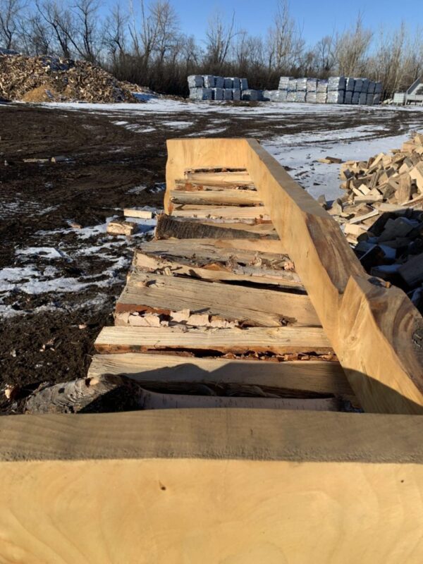 Live Edge Decorative Firewood Rack - Image 2