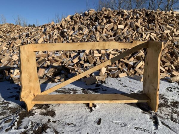Live Edge Decorative Firewood Rack - Image 3